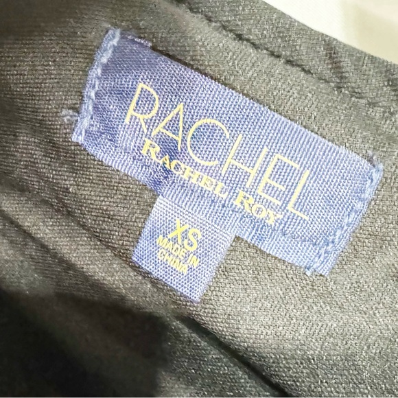 🎂 300. Rachel Roy Black Ruched Long Sleeve Bodycon Midi Dress Size XS NWT - Picture 8 of 9